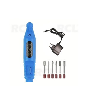 Grinding-engraving mini tool USB 5-9V, set of 6 grinders/milling cutters, power adapter with USB connector IRGR041+1.jpg