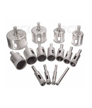 Diamond Hole saw Drill Bit Tool, 6-50mm Ceramic, 15pcs, for Porcelain, Glass, Marble  IRKR001.jpg