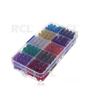  Assorted Car Medium Blade Fuse 2A - 35A, 100pcs ISAFR1.jpg