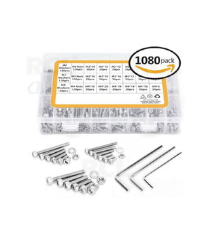 Stainless Steel Hex Socket Cap Head Screws Bolts Nuts DIN912, Assortment Kit, 1080pcs in box IT12MR980.jpg