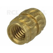 Threaded insert without coating, M3, BN1934,  brass ITVM3BR.jpg