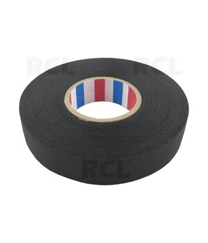 INSULATING TAPE 0.25x19mm 25m black, textile IZ1925MJ.jpg