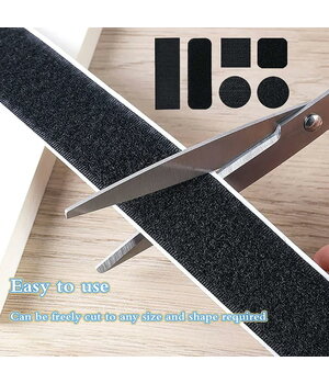 Self Adhesive Stick Loop Tape Velcro 16 mm x 3 m black IZS163+3.jpg