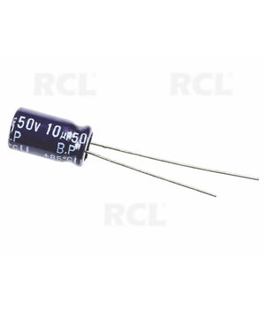 КОНДЕНСАТОР биполярный 10uF 50V, Ø6.3x11.2mm, Panasonic KB10_5PN.jpg