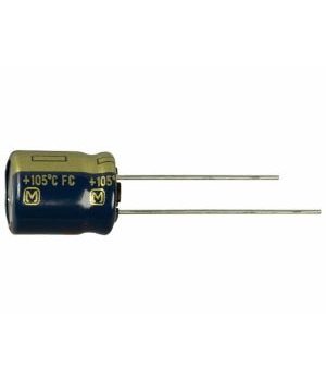 КОНДЕНСАТОР электр. низкоимпедансный  100uF 63V FC PANASONIC 11x14mm, EEU-FC1J KEK100_6_PN.jpg