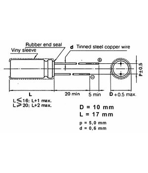 КОНДЕНСАТОР электр. низкоимпедансный  1000uF 10V, 10x17mm, 105 C KEK1000_1D+1.jpg