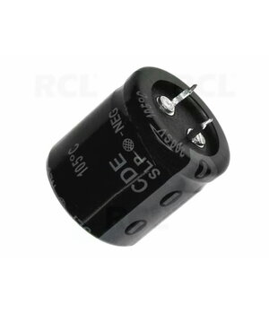 CAPACITOR Electrolytic 100µFx400V, SNAP-IN 25x25mm, 105°C, 5000h KExxSNP1.jpg