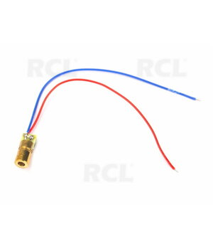 LAZERINIS DIODAS  5V, 2-5mW 650nm, spindulys: taškas PLDL02.jpg