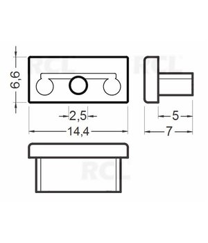 Ending LED PROFILE BEGTON12, white PLPBO12KX.jpg