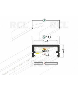 PROFILE LED BEGTON12, aluminium, anodized PLPBO12X+1.jpg