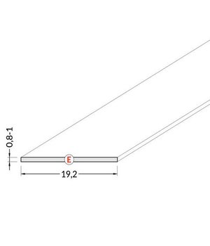 Cover for profile E 12 slide white, for profile CABI12, CORNER14, GROOVE14

 PLPC12EB+1.jpg