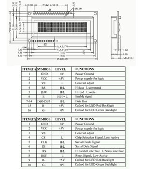 LCD module LCD1602, black background, white words, 5VDC  PLSC1602JX+1.jpg