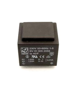 TRANSFORMER 3VA 2x6V 0.25A, BVEI3052055 TJH06025D.jpg