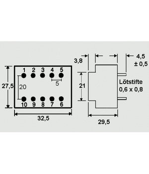 TRANSFORMER 3VA 12V 0.25A BVEI3052052 TJH1203+1.jpg