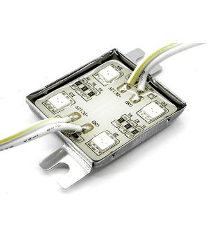 MODULIS 4x SMD LED 12V raudonas 1W metalinis hermetiškas korpusas VLED43BX.jpg