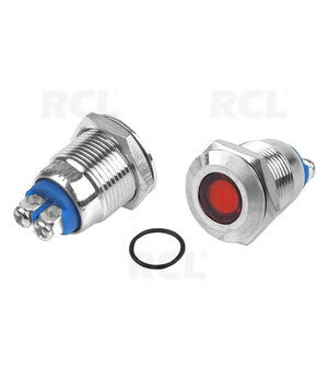 LEMPUTĖ LED 14mm 230V metalinė raudona VLLI014R.jpg