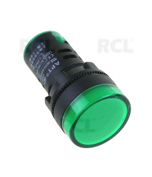 LEMPUTĖ LED signalinė ø20mm,  220VAC, žalia, AD16-22DS VLLI03Z12.jpg