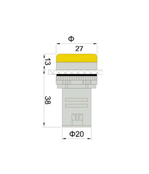 LED signal Lights ø27mm 24V, red, AD16-22DS VLLI03ZXX+1.jpg