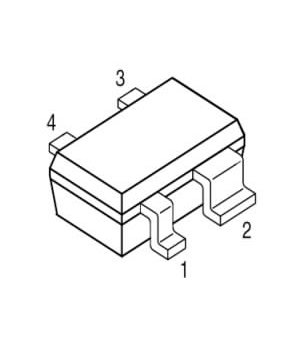 BFP620 SMD N 2.3V  80mA  65GHz  0.7dB, SOT23-4 XXSOT23_04.jpg